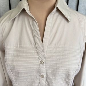 Zac & Rachel Button Down, Elbow Length Sleeved Shirt L